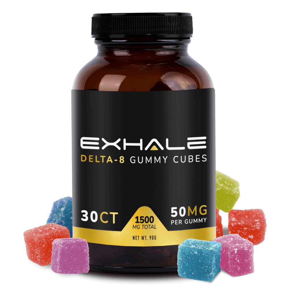 Delta-8 Gummy Cubes Exhale Wellness