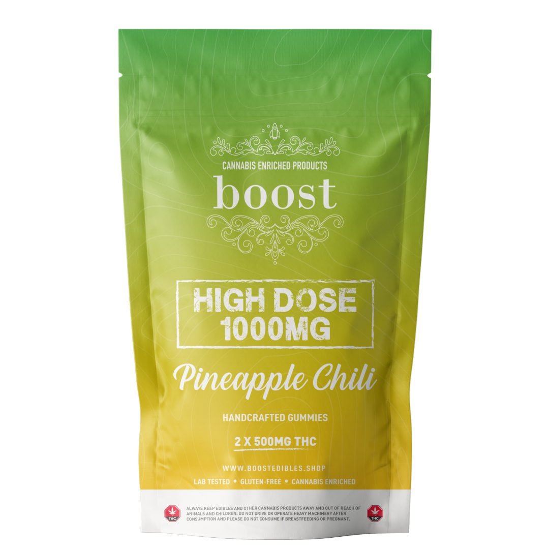 Boost THC High Dose Gummies 1000mg