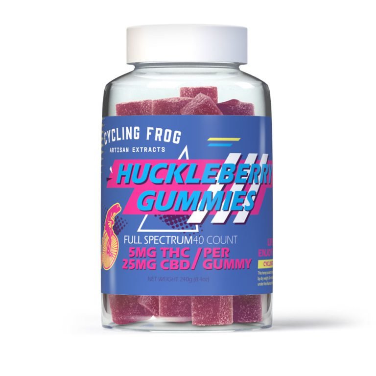 Huckleberry Cycling Frog Delta 9 THC + CBD Gummies