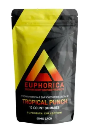 Tropical Punch D-8 THC & D-10 THC Gummies