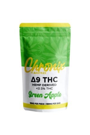 Green Apple Delta Extrax Chronix D9 THC Gummies