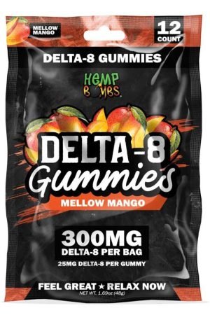 12ct Mellow Mango Delta 8 Gummies