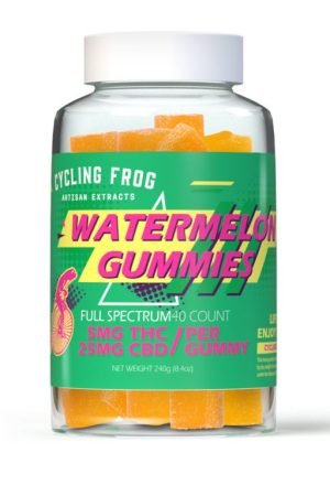 Watermelon Cycling Frog Delta 9 THC + CBD Gummies