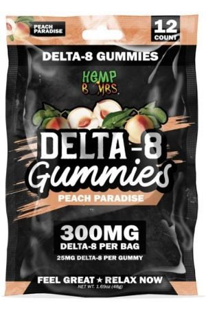 12ct Peach Paradise Delta 8 Gummies