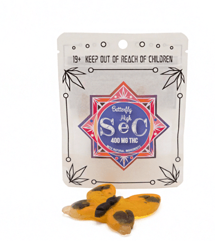 Butterfly High 400mg THC Gummy - SeC