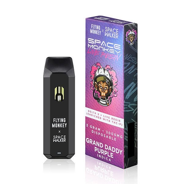 Space Monkey UK Live Resin Delta 8 Disposables