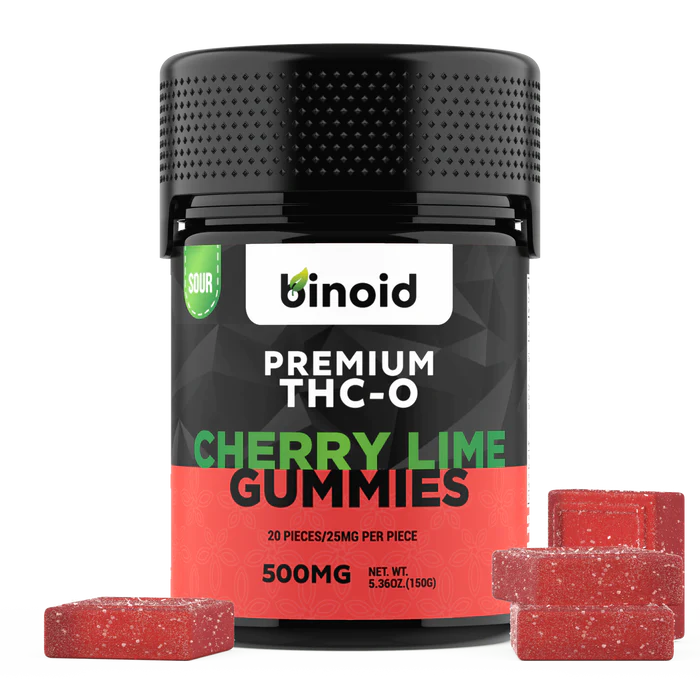 THC-O Gummies - Sour Cherry Lime