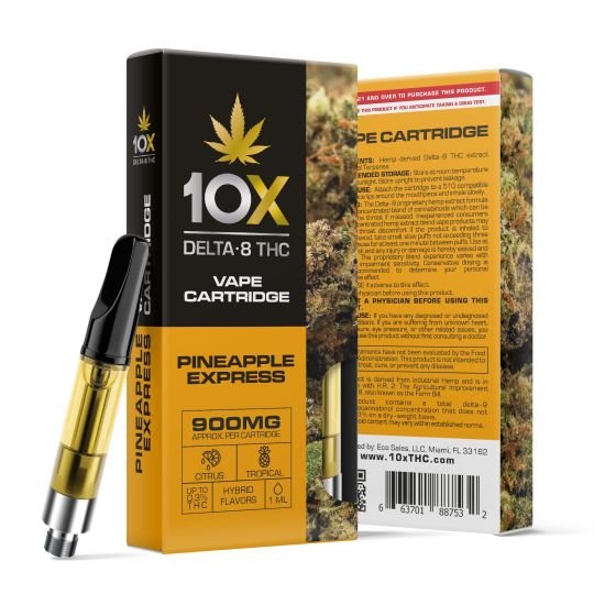 Pineapple Express Cartridge - Delta 8 THC - 10X