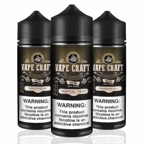 3 x Vape Craft 120 ml E-Liquid Bottles