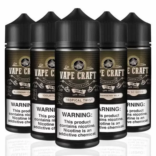 5 x 120 ml Vape Craft Bottles E-Liquid