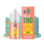 CBD + Delta-9 THC Vape Juice: Wedding Cake – Hybrid