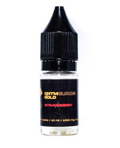 QNTM Clouds Gold THC Vape Liquid Strawberry