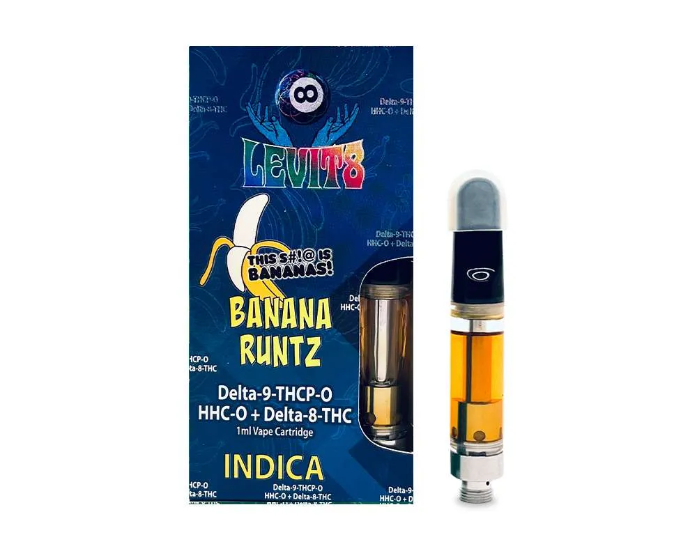 Banana Runtz D9+THCP+HHC+D8 Vape Cart