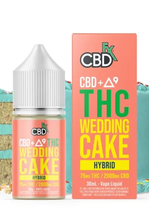 CBD + Delta-9 THC Vape Juice: Wedding Cake