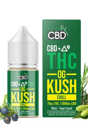 CBD + Delta-9 THC Vape Juice: OG Kush