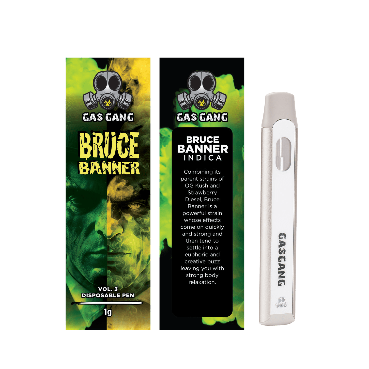 Gas Gang – Bruce Banner Disposable Pen