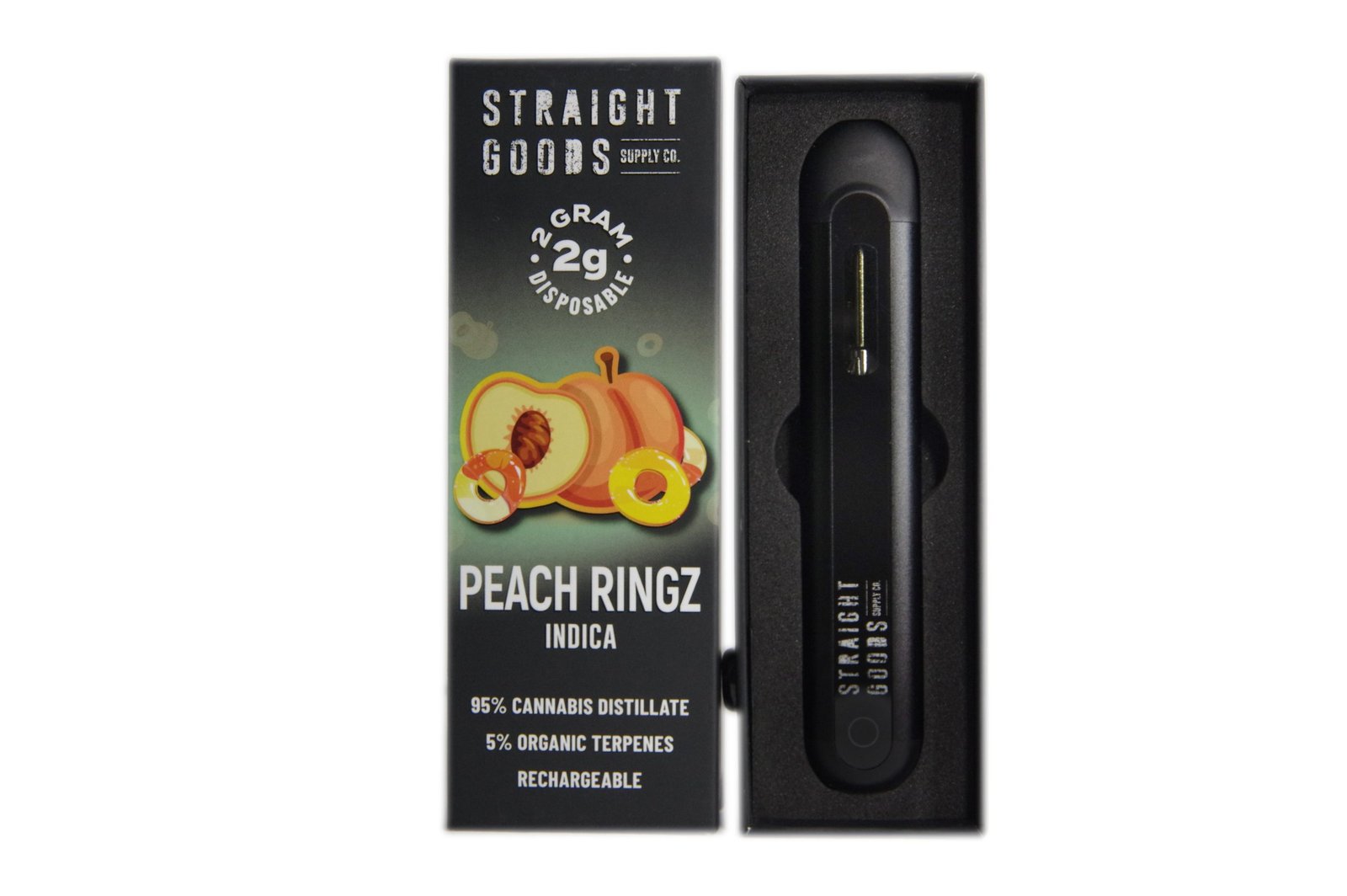 Straight Goods – Peach Rings 2G Disposable Pen